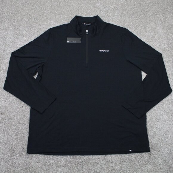 Travis Mathew Other - Travis Mathew Crestview Sweatshirt NWT Adult 2XL XXL Black 1/4 Zip L/S Pullover